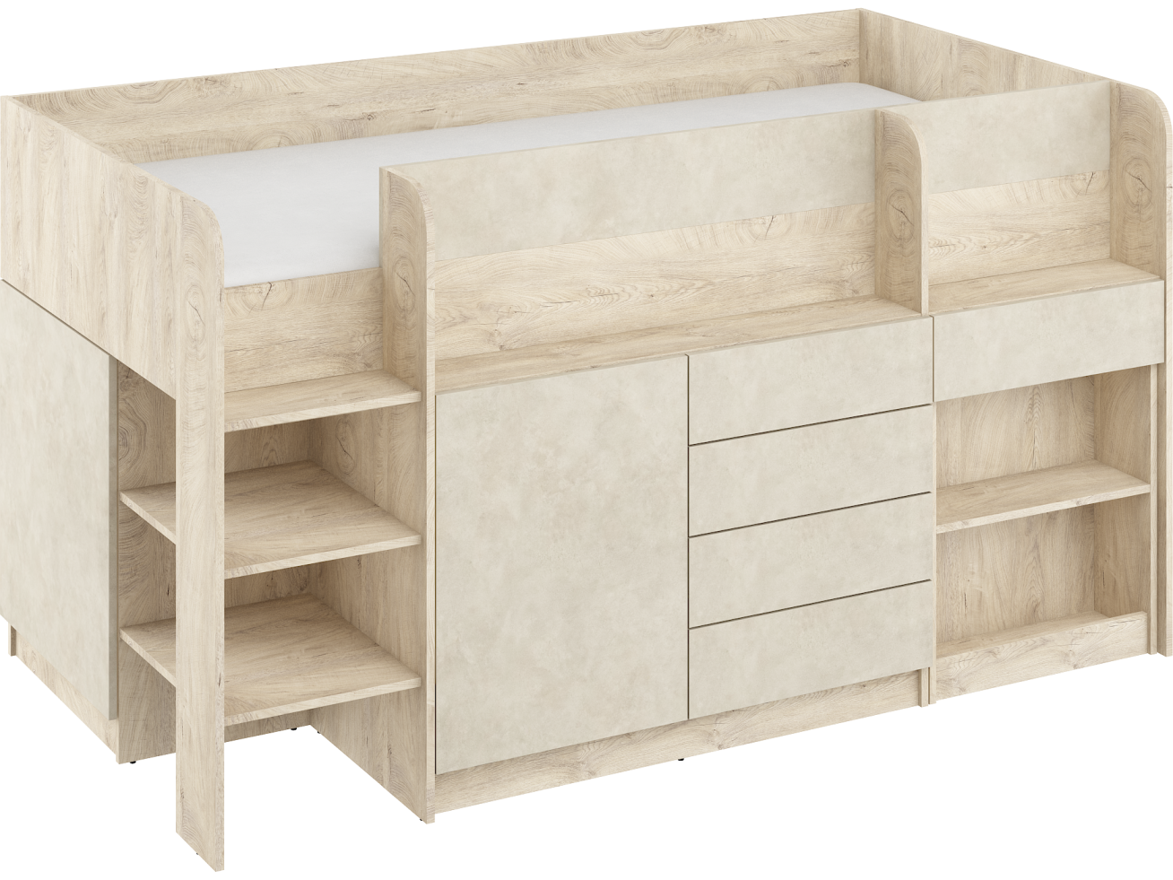 Lova su stalčiais ir rašomuoju stalu SMILE 10