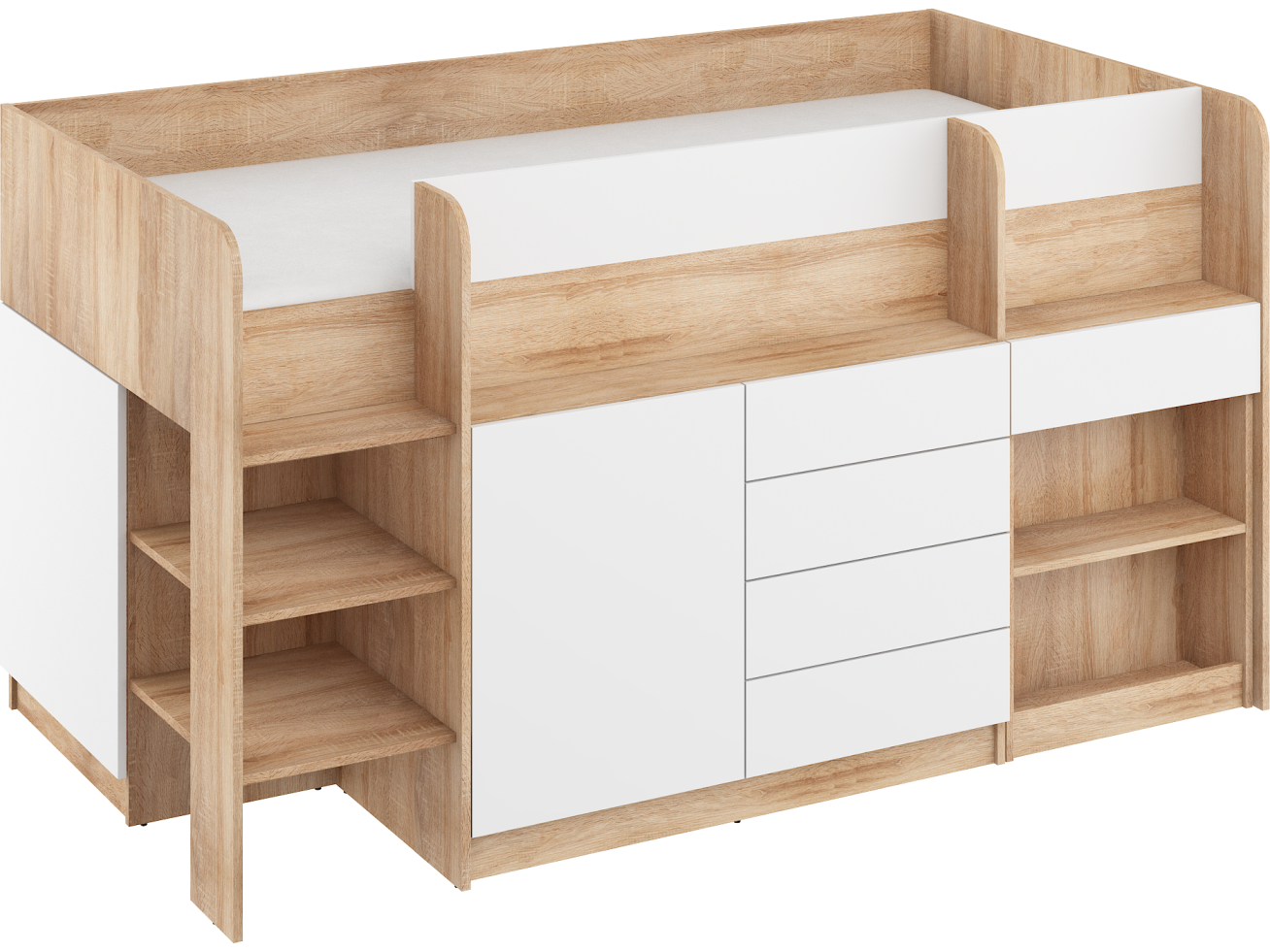 Lova su stalčiais ir rašomuoju stalu SMILE 7