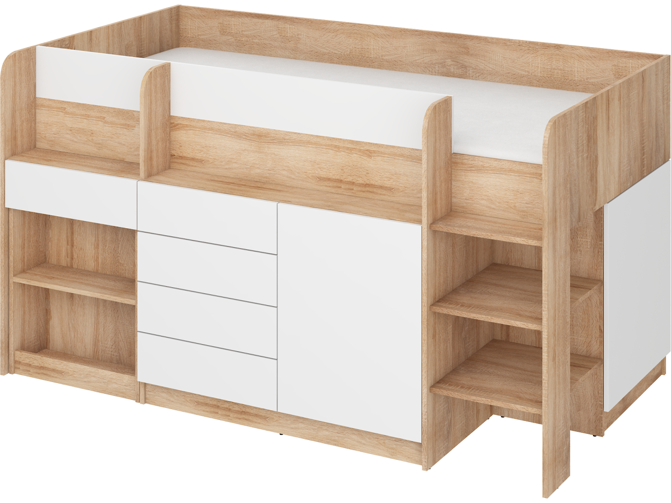 Lova su stalčiais ir rašomuoju stalu SMILE 13