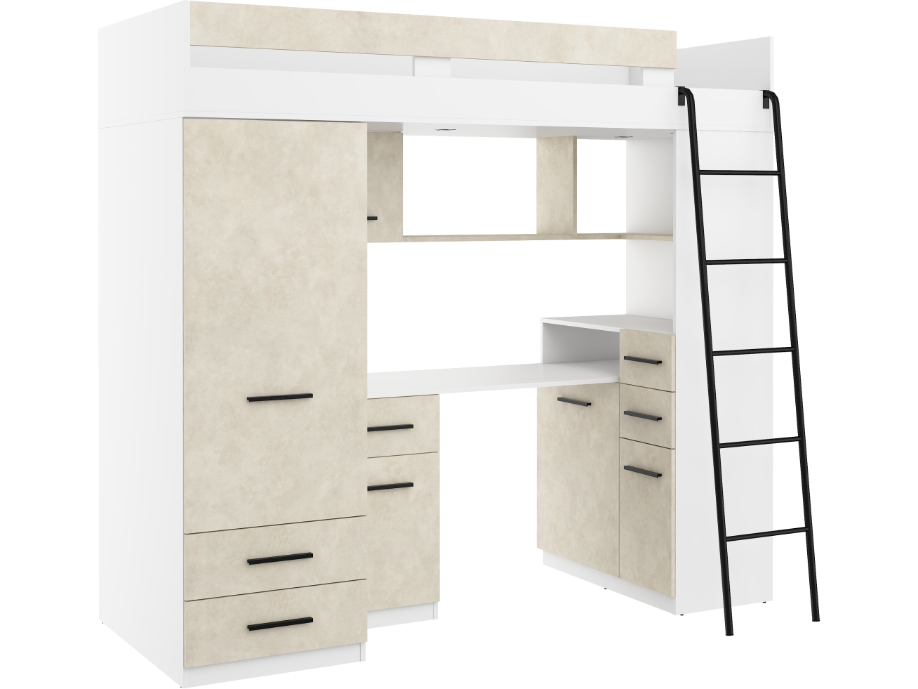 Lova su spinta ir rašomuoju stalu SMYK 14