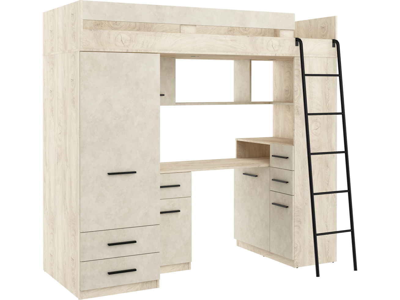 Lova su spinta ir rašomuoju stalu SMYK 13