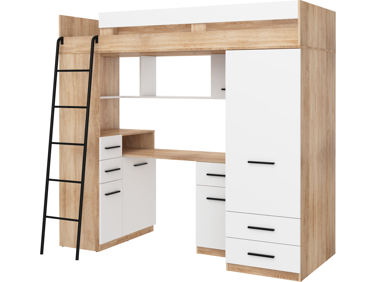 Lova su spinta ir rašomuoju stalu SMYK 6