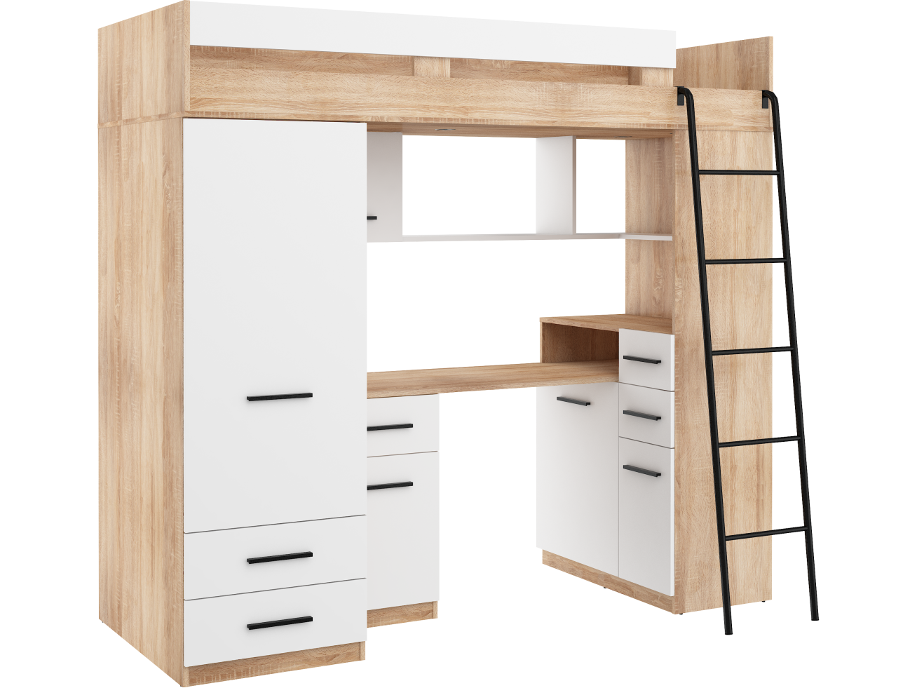 Lova su spinta ir rašomuoju stalu SMYK 12