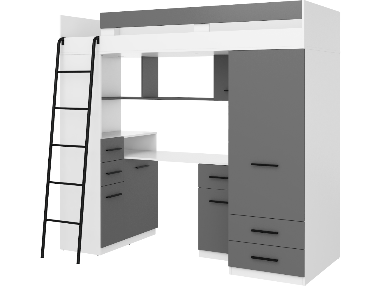 Lova su spinta ir rašomuoju stalu SMYK 11
