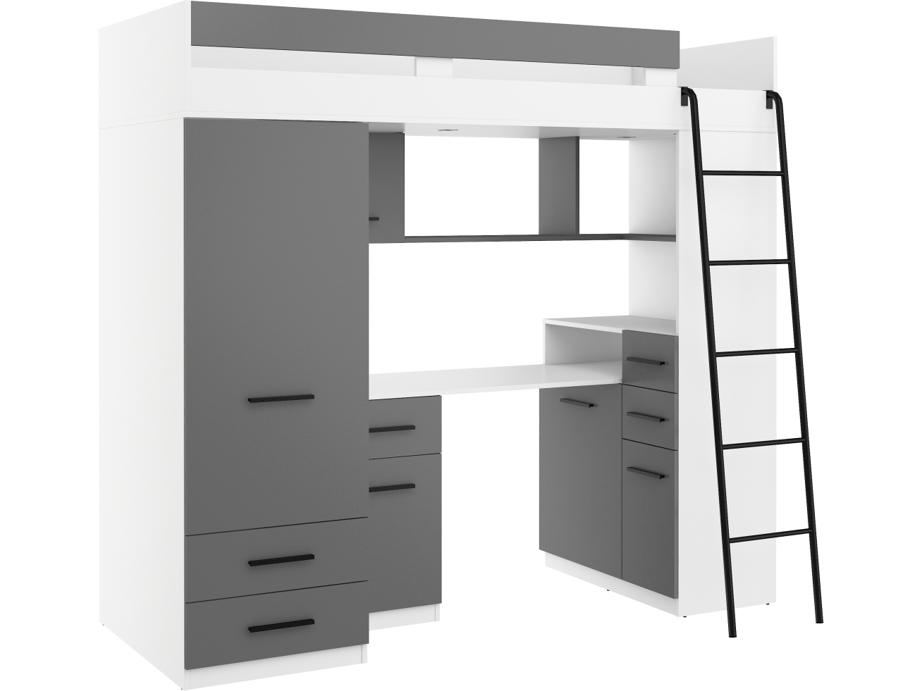 Lova su spinta ir rašomuoju stalu SMYK 17