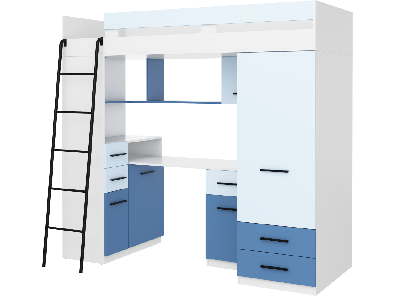 Lova su spinta ir rašomuoju stalu SMYK 9