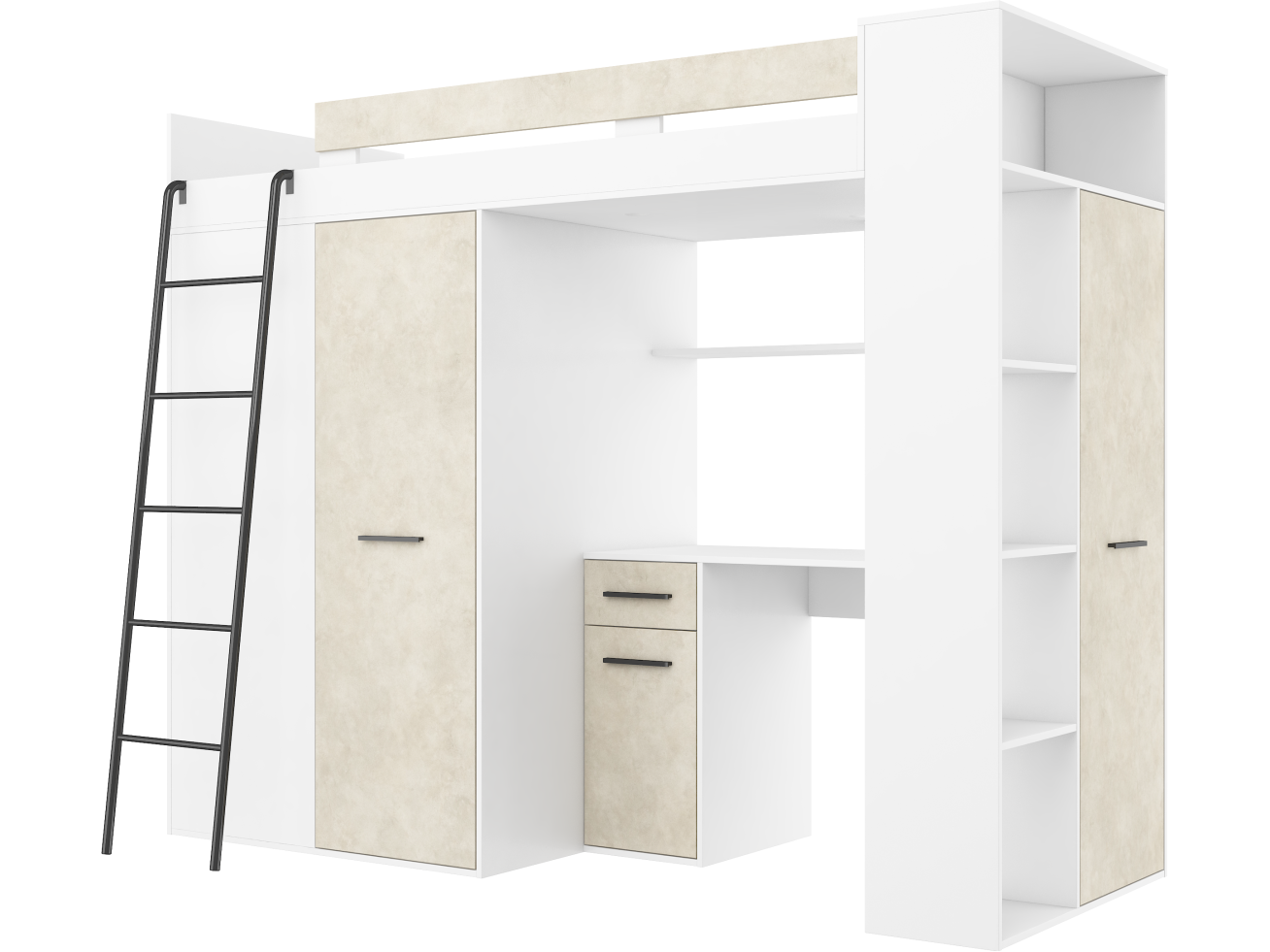 Lova su spinta ir rašomuoju stalu VERANA 9