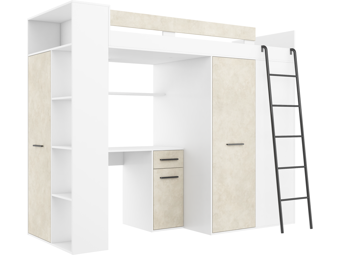 Lova su spinta ir rašomuoju stalu VERANA 15