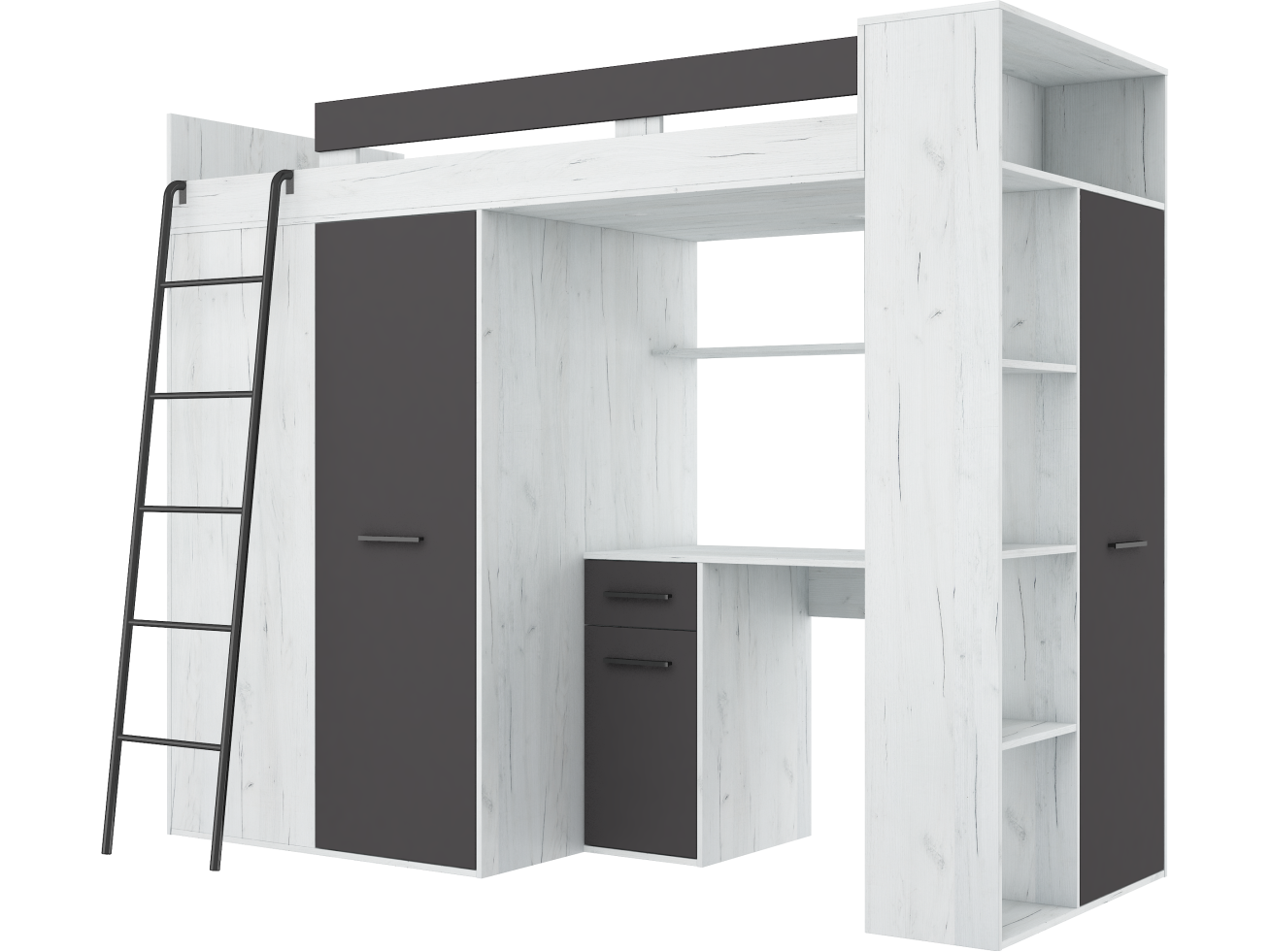 Lova su spinta ir rašomuoju stalu VERANA 8