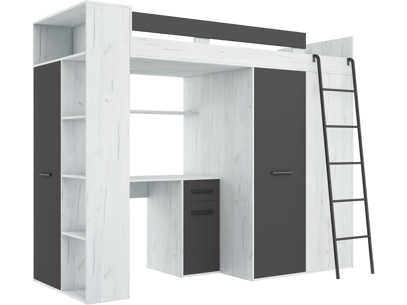 Lova su spinta ir rašomuoju stalu VERANA 14