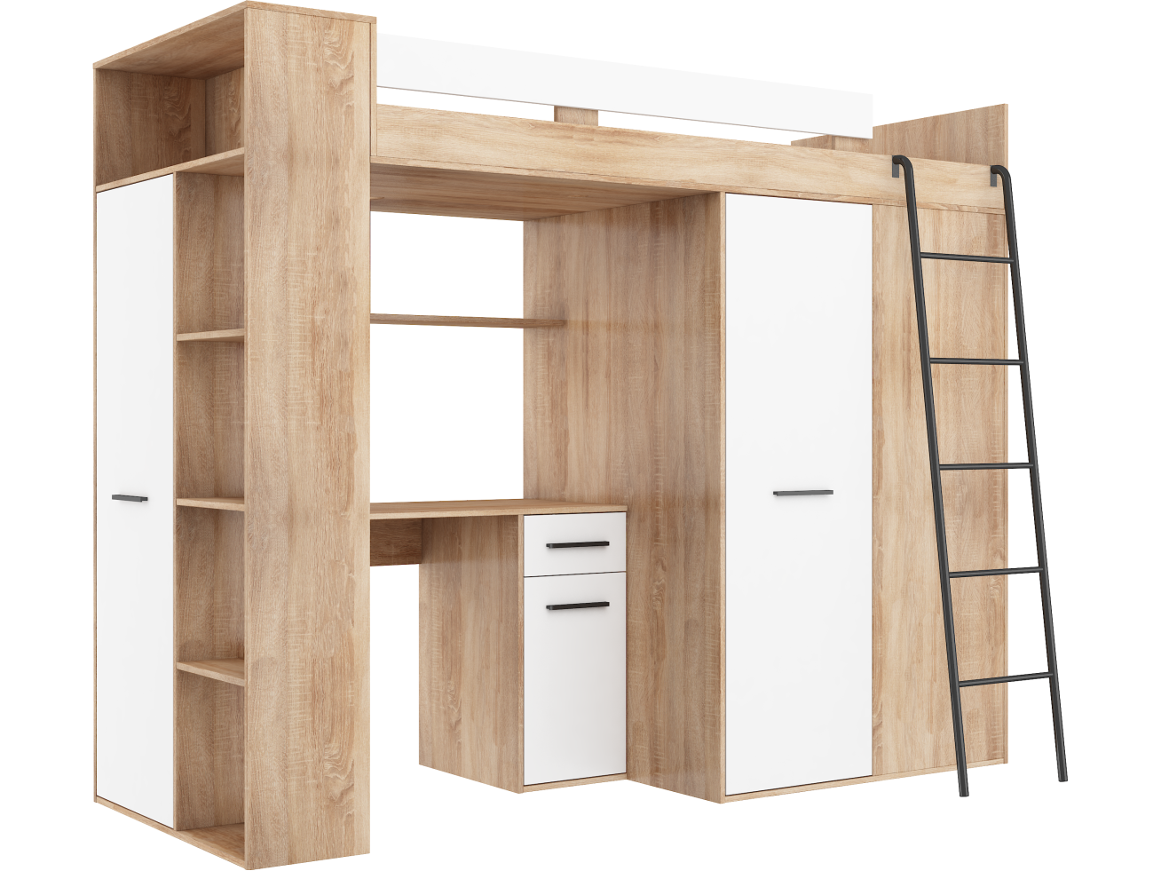 Lova su spinta ir rašomuoju stalu VERANA 13