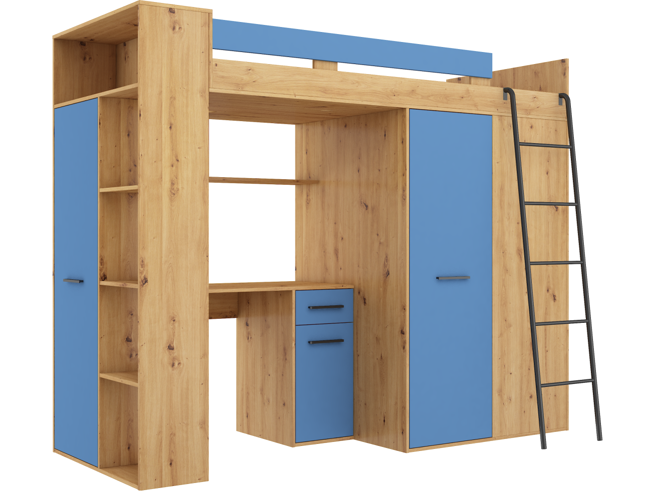 Lova su spinta ir rašomuoju stalu VERANA 17