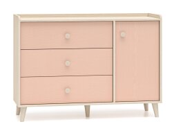 Komodos su stalčiais ir durelėmis