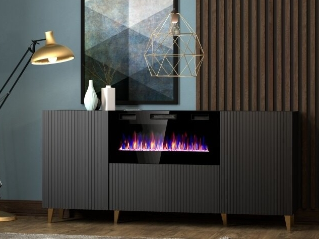 Komoda PAFOS 180 su elektriniu židiniu 8