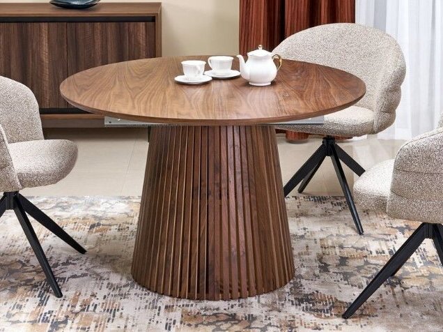 Išskleidžiamas apvalus stalas FARGO 20 Išskleidžiamas apvalus stalas FARGO 20