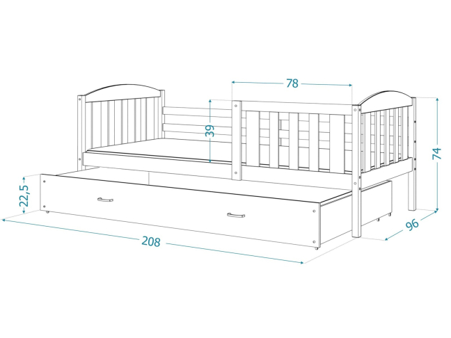 Vaikiška lova KUBUS P 13