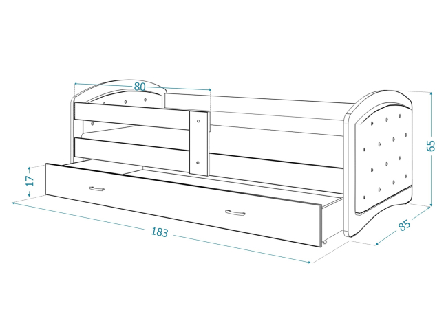 Vaikiška lova MEGI G 6 Vaikiška lova MEGI G 6