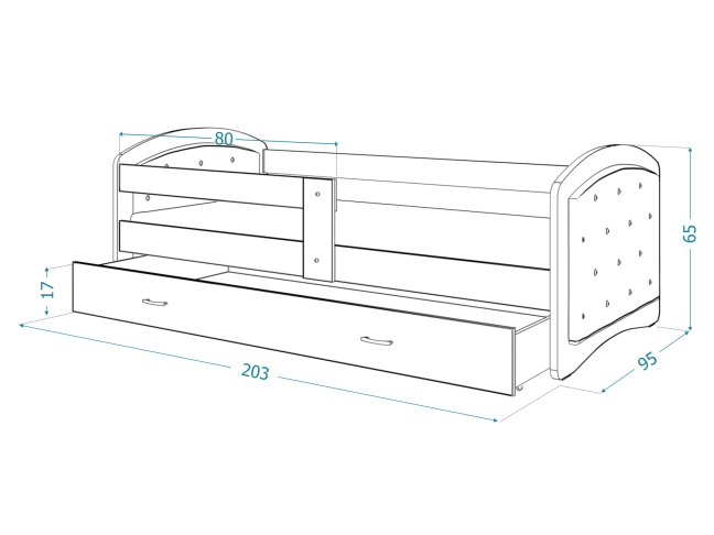 Vaikiška lova MEGI G 5 Vaikiška lova MEGI G 5