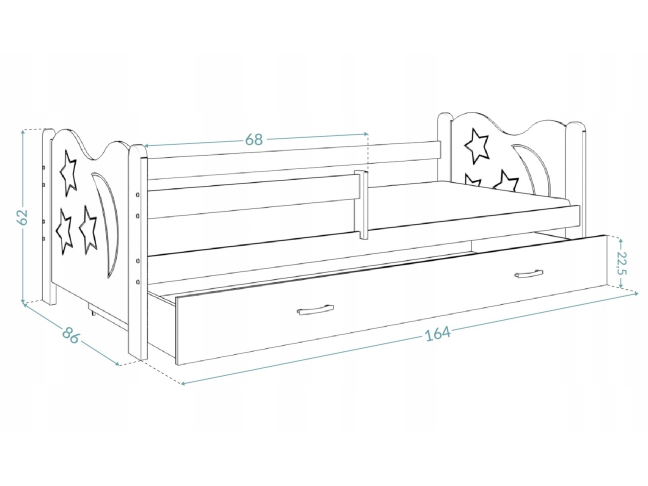 Vaikiška lova MIKOLAJ 11 Vaikiška lova MIKOLAJ 11