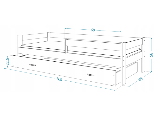 Vaikiška lova HUGO 11