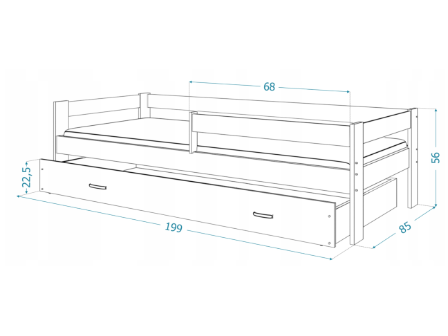 Vaikiška lova HUGO 12