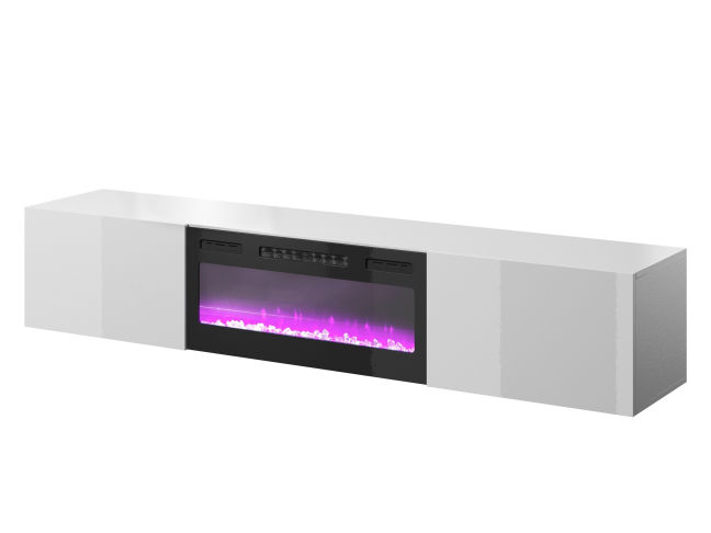 Pakabinama TV spintelė SLIDE 200 K su elektriniu židiniu 5 Pakabinama TV spintelė SLIDE 200 K su elektriniu židiniu 5