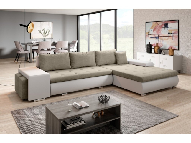 Minkštas kampas SORENTO su PUFA 3 Minkštas kampas SORENTO su PUFA 3