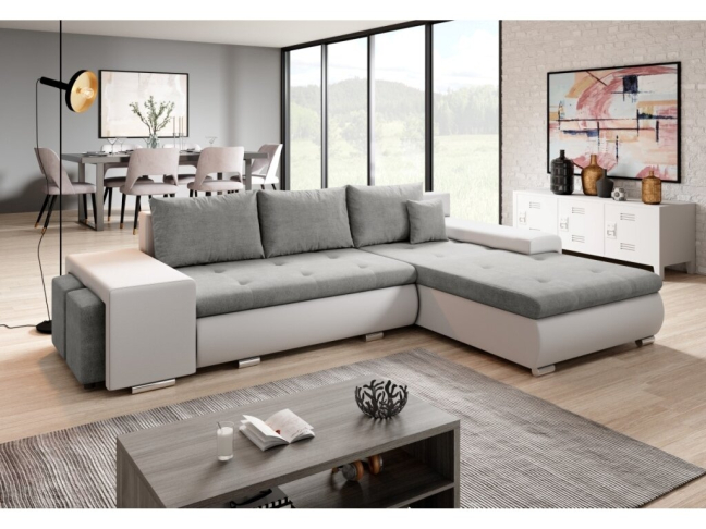 Minkštas kampas SORENTO MINI su Pufa 6 Minkštas kampas SORENTO MINI su Pufa 6