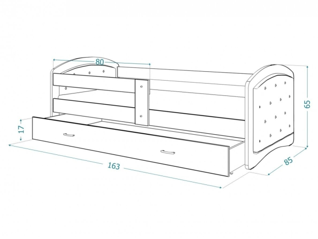Vaikiška lova MEGI K 2 Vaikiška lova MEGI K 2