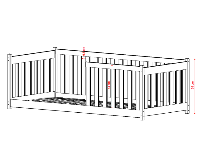 Vaikiška lova CONCEPT 80x180 6
