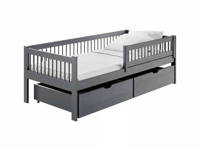 Vaikiška lova su stalčiais EDI 90x190 8 Vaikiška lova su stalčiais EDI 90x190 8