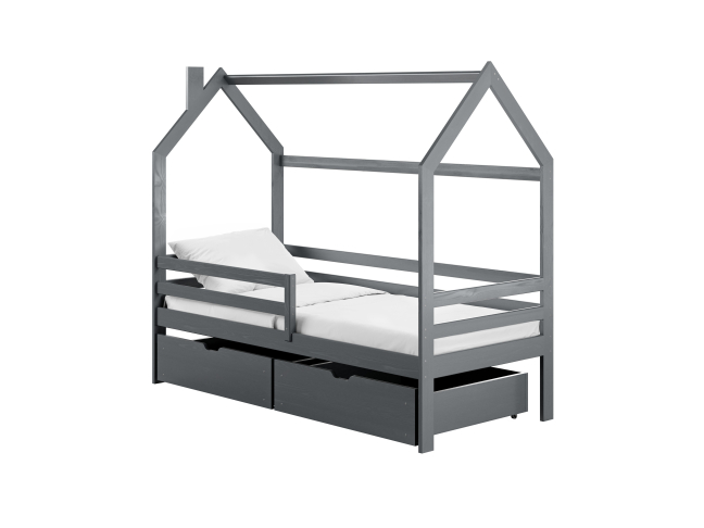 Vaikiška lova su stalčiais LILA 80x180 6 Vaikiška lova su stalčiais LILA 80x180 6