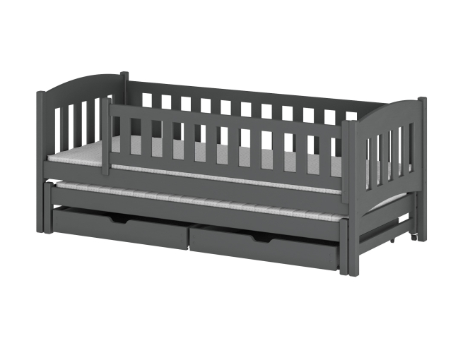 Dvigulė vaikiška lova su stalčiais AMELKA 80x180 11