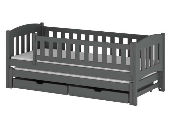 Dvigulė vaikiška lova su stalčiais AMELKA 90x190 11