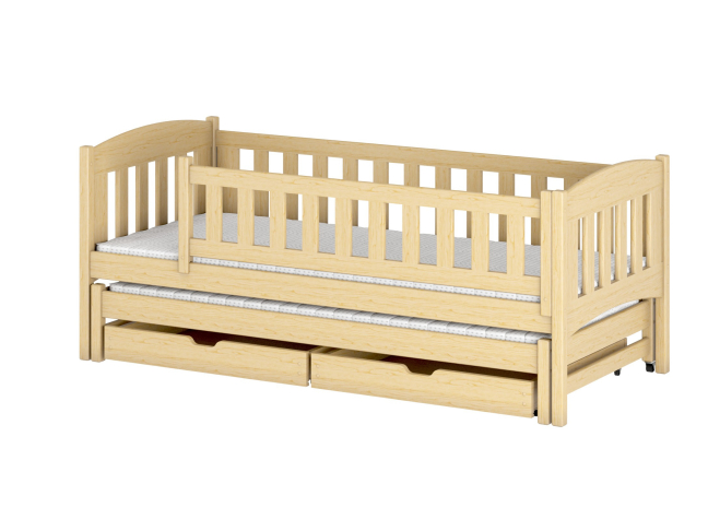 Dvigulė vaikiška lova su stalčiais AMELKA 90x200 13