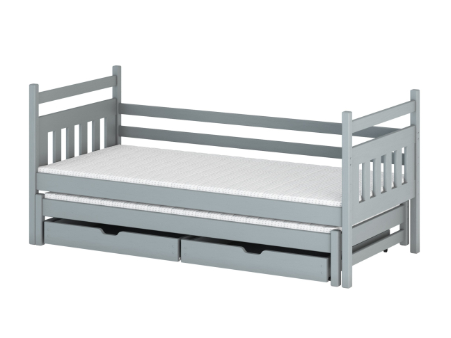 Dvigulė vaikiška lova su stalčiais DANIEL 80x160 8