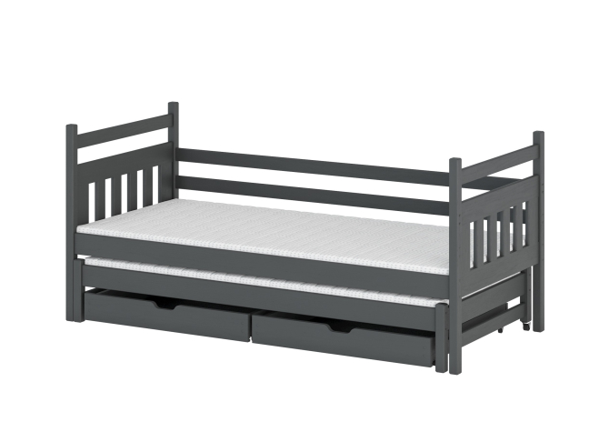 Dvigulė vaikiška lova su stalčiais DANIEL 80x160 7