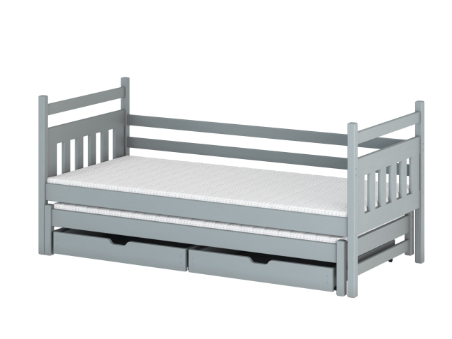 Dvigulė vaikiška lova su stalčiais DANIEL 80x180 8