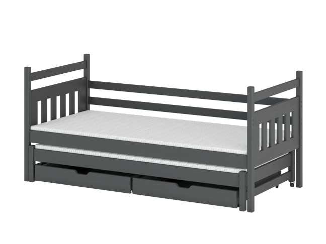 Dvigulė vaikiška lova su stalčiais DANIEL 80x180 7