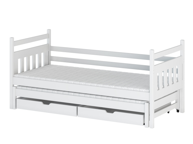 Dvigulė vaikiška lova su stalčiais DANIEL 80x200 6 Dvigulė vaikiška lova su stalčiais DANIEL 80x200 6