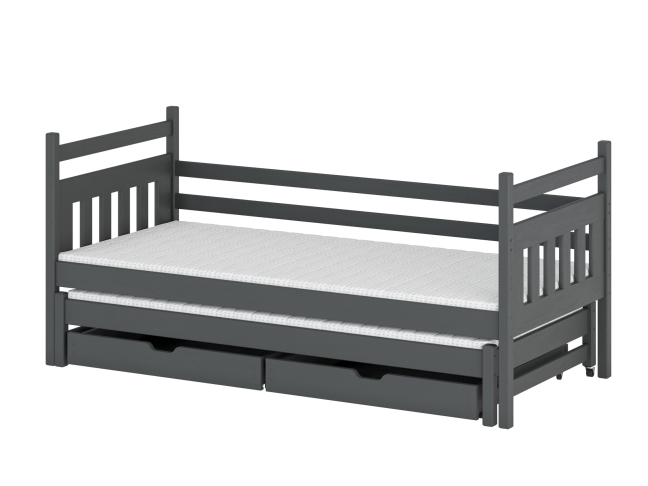 Dvigulė vaikiška lova su stalčiais DANIEL 80x200 7