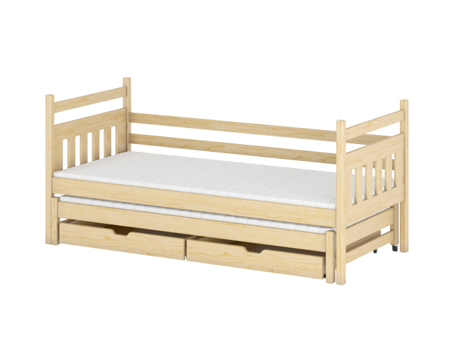 Dvigulė vaikiška lova su stalčiais DANIEL 80x200 9