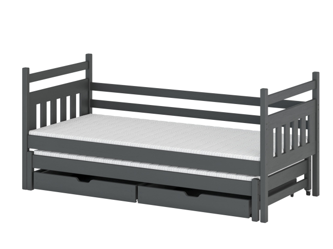 Dvigulė vaikiška lova su stalčiais DANIEL 90x190 7