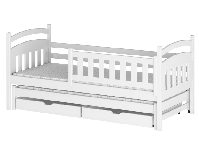 Dvigulė vaikiška lova su stalčiais GALAXY 80x160 9