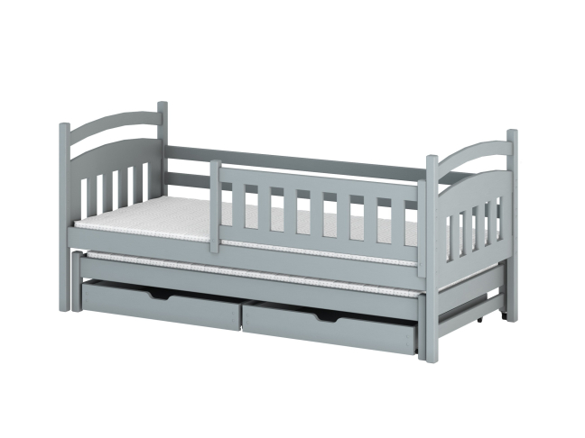 Dvigulė vaikiška lova su stalčiais GALAXY 80x160 11