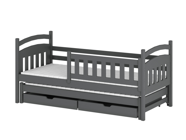 Dvigulė vaikiška lova su stalčiais GALAXY 80x180 9