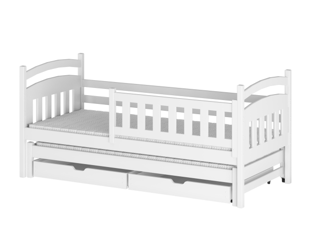 Dvigulė vaikiška lova su stalčiais GALAXY 90x200 9