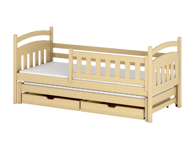 Dvigulė vaikiška lova su stalčiais GALAXY 90x200 12