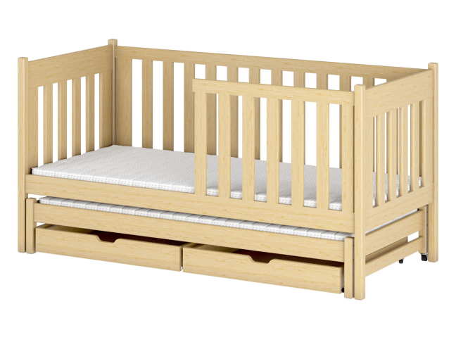 Dvigulė vaikiška lova su stalčiais KAJA 80x160 25