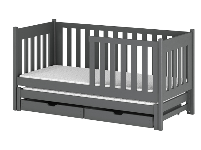 Dvigulė vaikiška lova su stalčiais KAJA 80x180 21 Dvigulė vaikiška lova su stalčiais KAJA 80x180 21